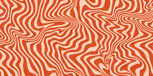 Retro Wavy Psychedelic Pattern vector image