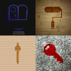 set of abstract backgrounds with different web vector image