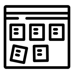 website design showing content management system vector image