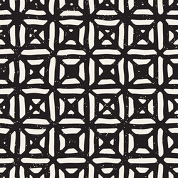 hand drawn seamless repeating pattern with lines vector image