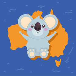 Koala australian animal Royalty Free Vector Image