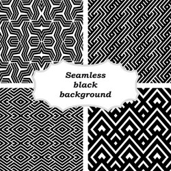 Mono line backgrounds with simple patterns vector