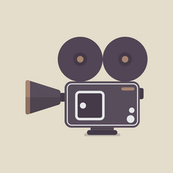 Theater glowing retro cinema sign Royalty Free Vector Image