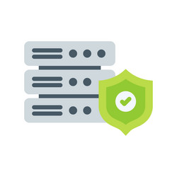 Secure server icon image suitable vector