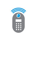smart lock icon on background for graphic and web vector image