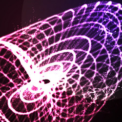 Abstract Glowing Particle Mesh vector image