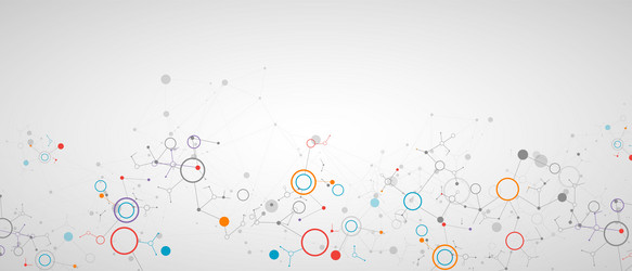 geometric abstract background with connected line vector image