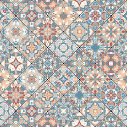 patchwork abstract patterns vector image