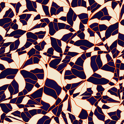 seamless botanical pattern abstract nature vector image