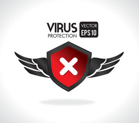 security system over gray background vector image