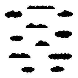 Cloud graphic design a set clouds in sky Vector Image