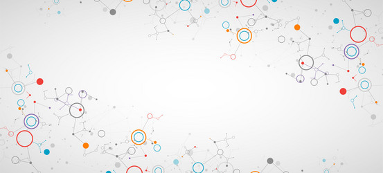 geometric abstract background with connected line vector image