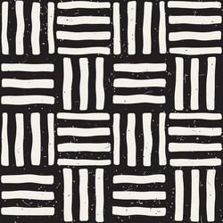hand drawn seamless repeating pattern with lines vector image
