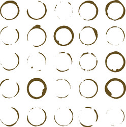 Coffee Stain Set Royalty Free Vector Image - VectorStock