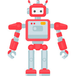 robot roboticsai mechatronics technology future vector image