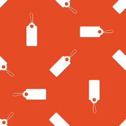 orange string tag pattern vector image