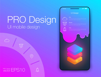 web application data infographic ui ux stock vector image