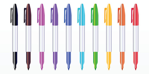 Markers set vector