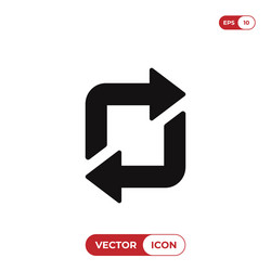 Repeat icon vector