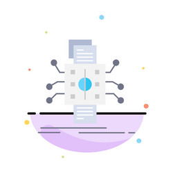 analysis data datum processing reporting flat vector image