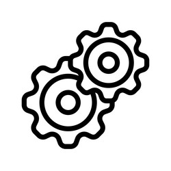 configuration setting icon vector image