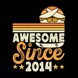 skater skateboard retro vintage t-shirt design Vector Image