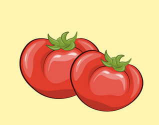 red tomatoes composition vector