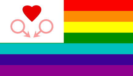 abstract image flag of the lgbt community vector