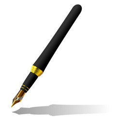 Blue pen Royalty Free Vector Image - VectorStock