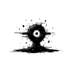 Monocular Surreal Entity vector image
