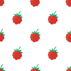 Seamless pattern with raspberry vector