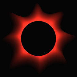 circle illuminate light frame with color gradient vector image