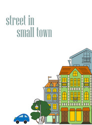 Old town Royalty Free Vector Image - VectorStock