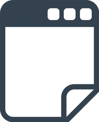 browser web interface vector image