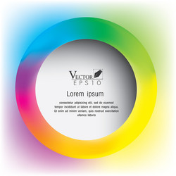 Circle colorful can be used for workflow layout vector