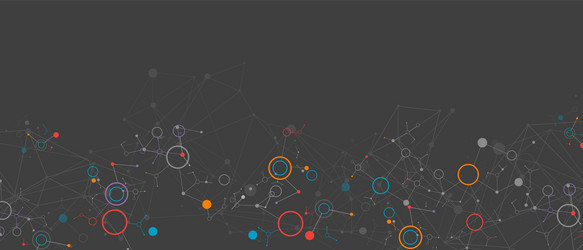 geometric abstract background with connected line vector image