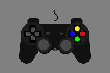 joystick game controller gamepad video stick vector image