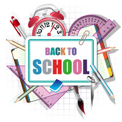 Back to school theme 1 Royalty Free Vector Image