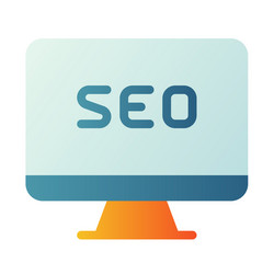 seo internet web computer single isolated icon vector image