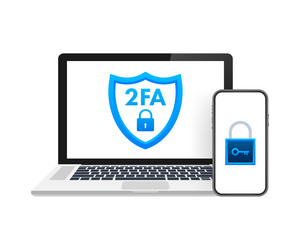 Two-Factor Authentication Login vector image