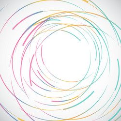 abstract color line and circle background vector image