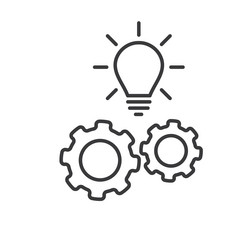 problem solution icon element design template vector image