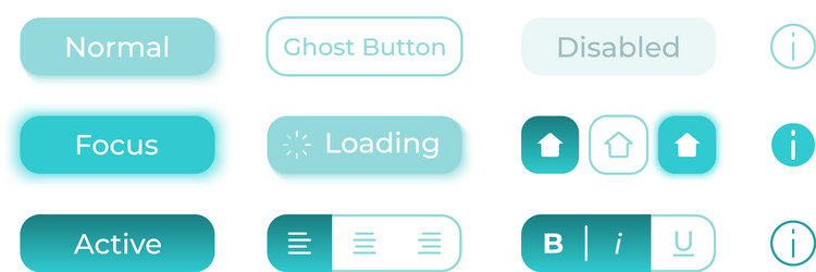 setting choices ui elements kit vector image