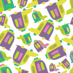 seamless pattern different colorful toy vector image
