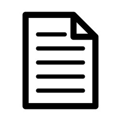 memo icon or document file data vector image