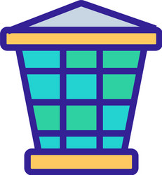 Overhead apron icon outline Royalty Free Vector Image