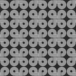 linear seamless pattern twisted parallel circles vector image