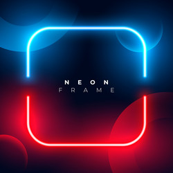 cyan and red color led lines with text space vector image