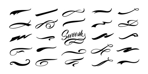 Swoosh Svg Baseball Swish Svg Underline Svg Swashes 