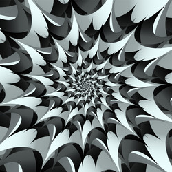 abstract hypnotic pattern of multicolored gradient vector image